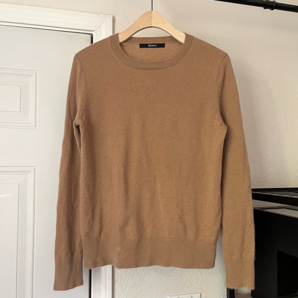 Quince 100% Cashmere Crewneck Pullover Long Sleeve Sz M